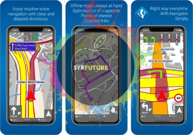 تطبيق MapFactor GPS Navigator لأجهزة iPhone