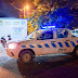  Un grupo de jóvenes dañó un móvil policial