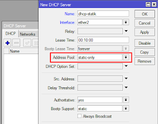 Membuat DHCP Server Mikrotik