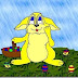 imágenes de huevos y  conejos de Pascua