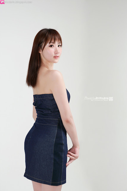 1 Yeon Da Bin in Blue Denim-Very cute asian girl - girlcute4u.blogspot.com
