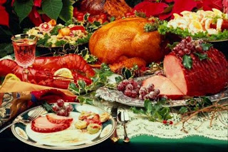 Image result for christmas lunch table in trinidad