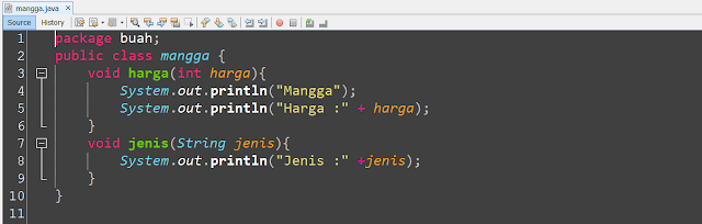 Contoh Program Java dengan 3 class dan banyak methode