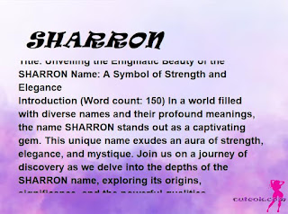 meaning of the name "SHARRON"