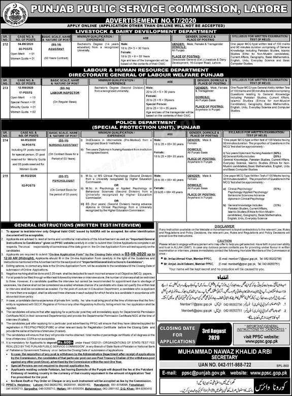 PPSC Jobs 2020