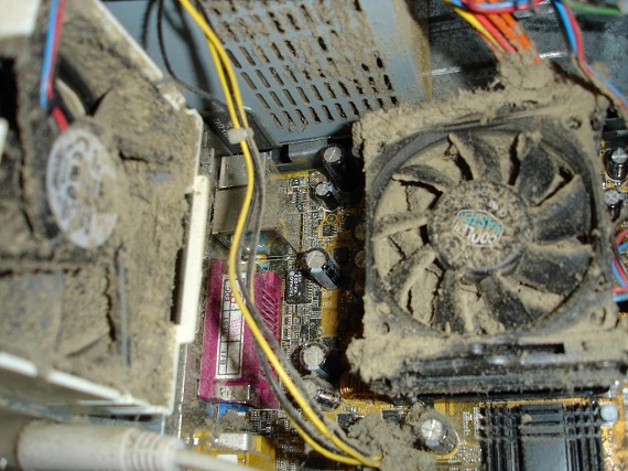 مروحة الحاسوب متسخة تنظيف الحرارة طريقة تغيير التخلص من الحرارة والغبار مقاومة