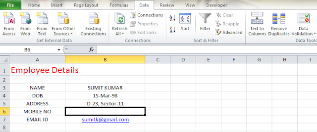 Data Validation