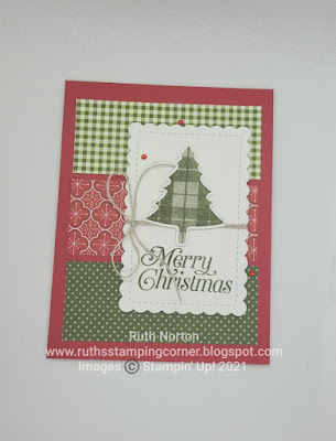 stampin up, perfectly plaid, heartwarming hugs