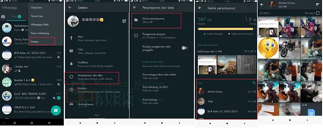 2 Cara Menemukan Chat WhastApp Yang Menghabiskan Banyak Ruang Penyimpanan Dan Data