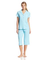 <br />Karen Neuburger Women's All The Raj Short Sleeve Girlfriend Crop Pajama