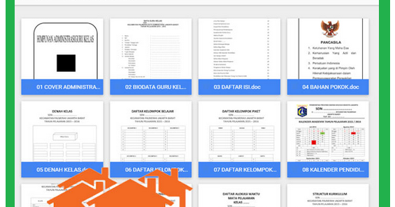 24 berkas administrasi guru dalam 1 file excel - Galeri 