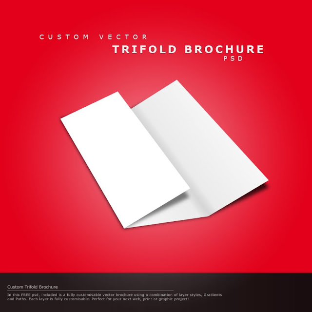 Custom Trifold Brochure Layered PSD Template