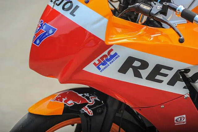 Modifikasi CBR 150 Repsol Pakai Fairing Buta/ Fairing Balap