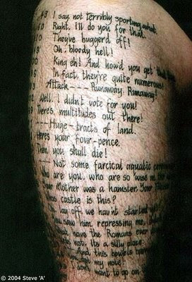 message tattoo, tattoo for mens, tigh tattoo, tattoo lettering, 