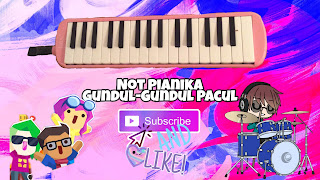 Not Pianika Lagu Daerah Gundul-Gundul Pacul