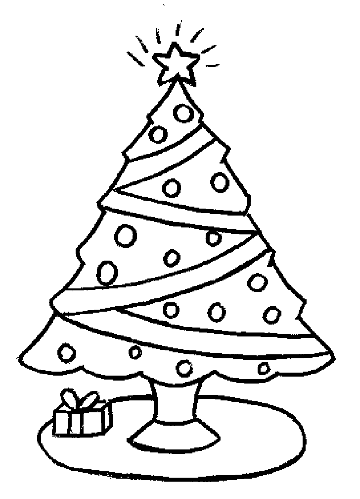 Printable Coloring Pages Of Christmas Trees 7