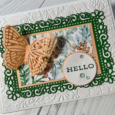 Hand made butterfly greeting card using Brilliant Butterflies Dies from Stampin' Up!