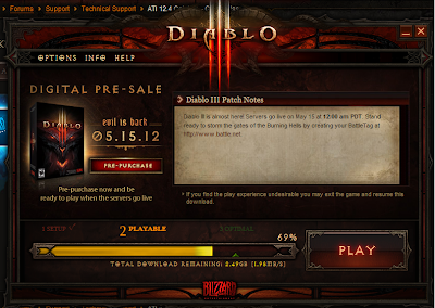 Diablo III installer, pre-release