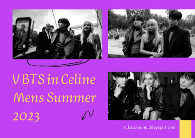 V BTS in Celine Mens Summer 2023