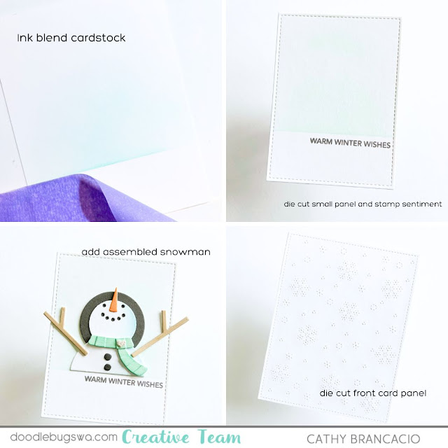 MFT Stamps Snow Buddy Christmas Cards