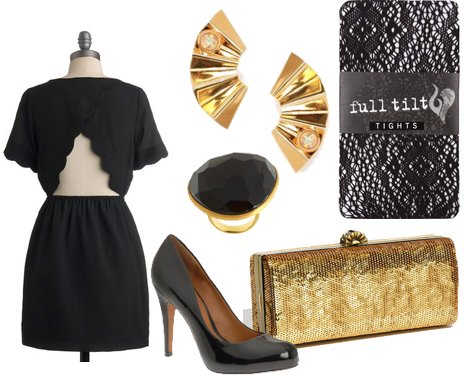 black dress accessories