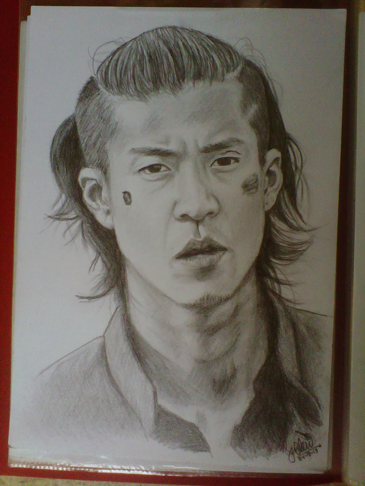 Sketsa Wajah Takiya Genji Shun Oguri JQ Sketch