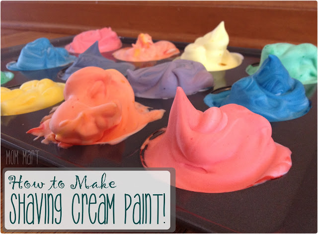 how to make shaving cream paint