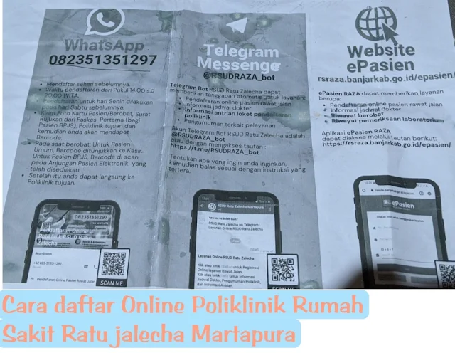 cara daftar online poliklinik rumah sakit ratu jalecha martapura