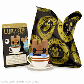 “Q-Tea II” Lunartik Mini-Tea 10th Anniversary “Year of Tea” Vinyl Figure by Matt JOnes