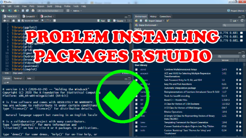 Problem installing packages in rstudio