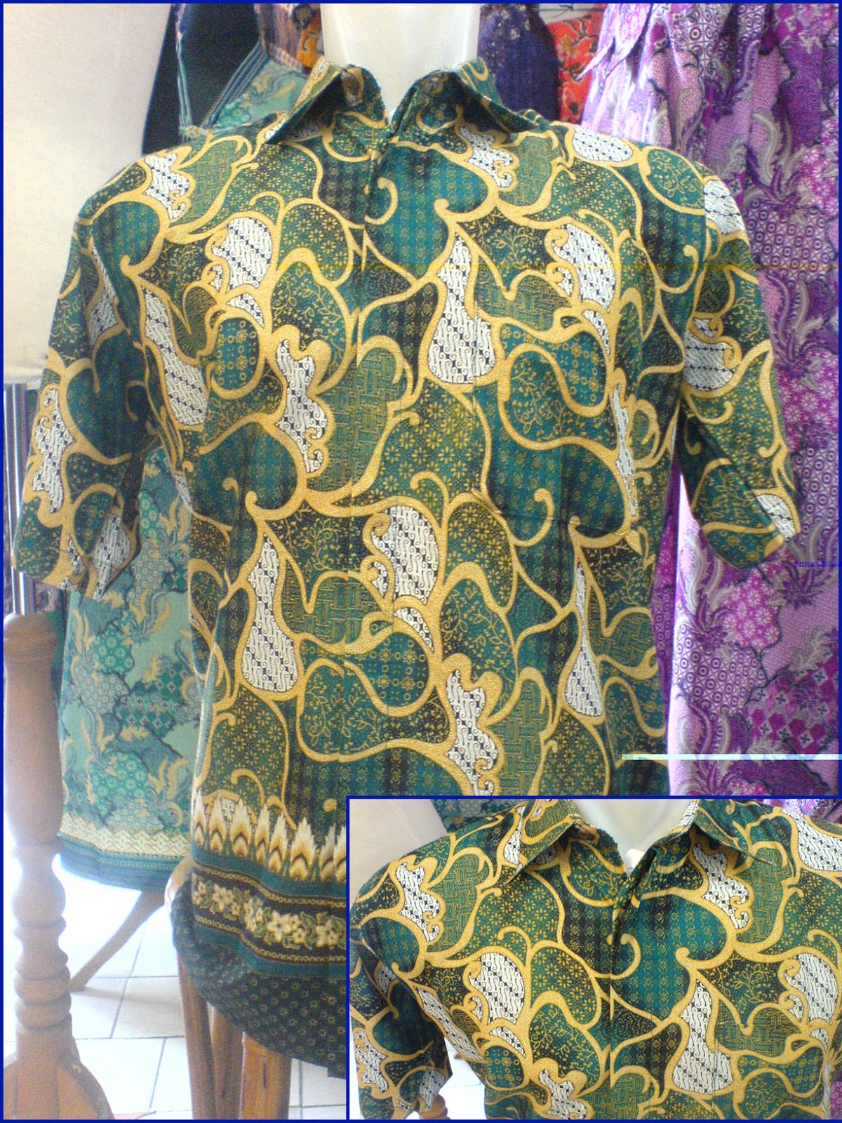 Aneka Kemeja  Batik  Pria  Bermacam Bahan dan Motive Batik  
