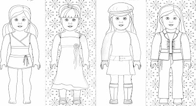 Coloring Sheets  Girls on Bonggamom Finds  And More American Girl Coloring Pages