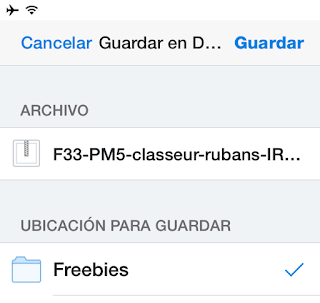 guardar .zip en ipad