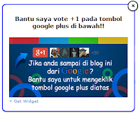 Cara Membuat Widget +1 Google Plus Melayang pada Blog