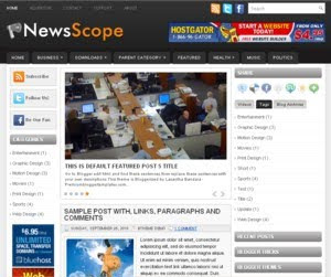 NewsScope Blogger Template