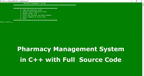 Pharmacy Management System in C++