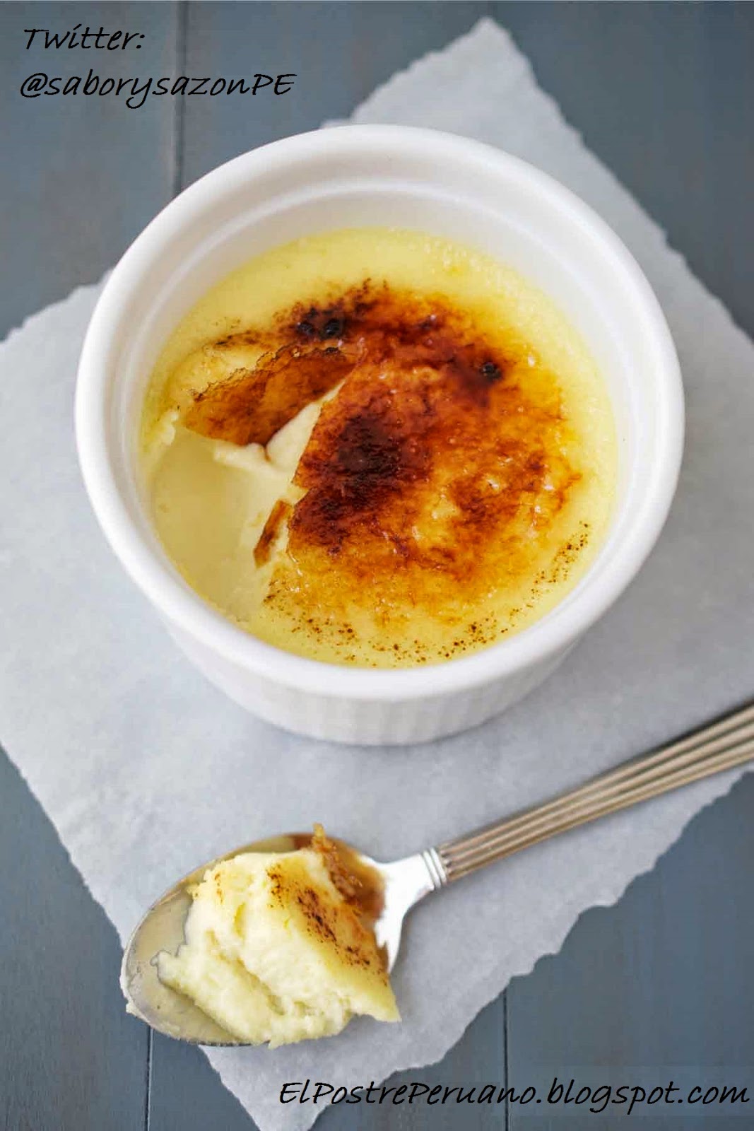 Crème Brûlée - RECETAS DE POSTRES DE FRANCIA - Un postre económico y sencillo de preparar - RECETA PARA 6 PORCIONES