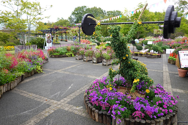 鳥取県西伯郡南部町鶴田　とっとり花回廊　エントランス展示