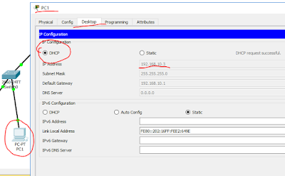 Dhcp Router en Packet Tracer