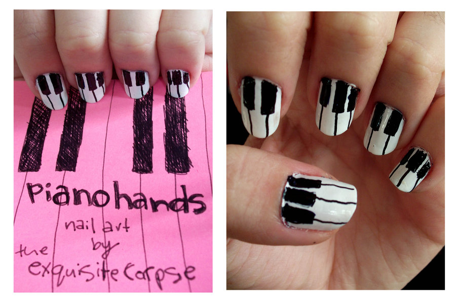 Piano Nail Art