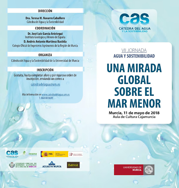 VII Jornada Agua y Sostenibilidad: Una mirada global sobre el Mar Menor