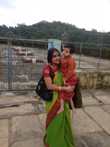 Malavika Avinash with Son 