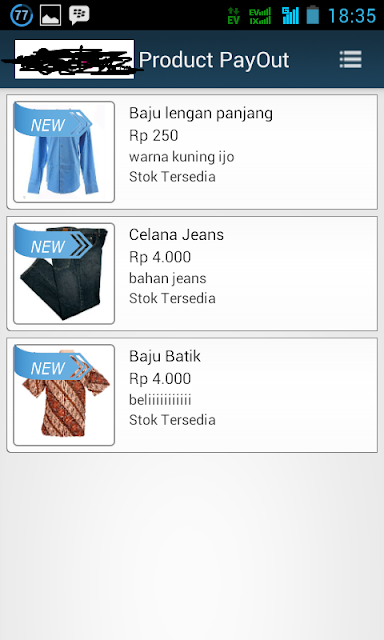 Cara membuat Apps Aplikasi Store Toko Online di Android