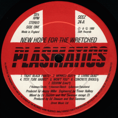 Plasmatics hope wretched (Nueva esperanza para desesperados) 1980