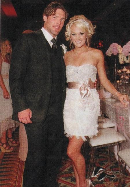 Which leads me to Carrie Underwood She and Mike Fisher had their wedding in 