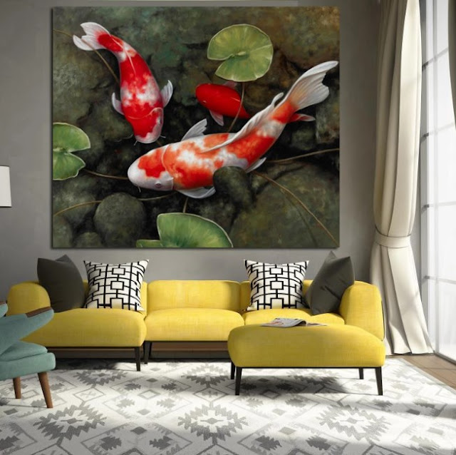 feng shui wall art living room