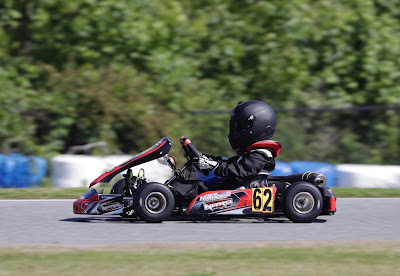 Keelan Harvick Captures Pole in His First Go-Kart Race #NASCAR