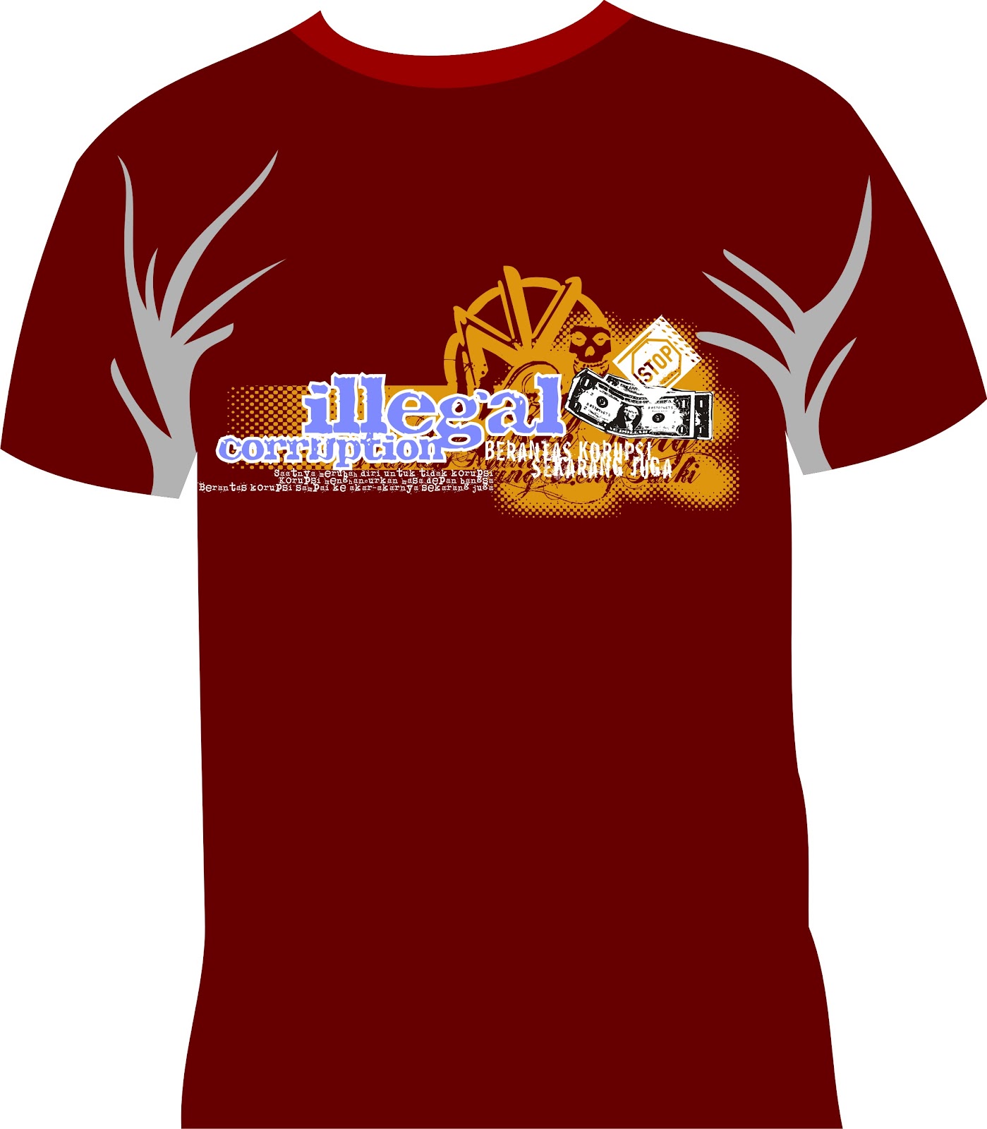 Contoh Desain  Kaos  Vector Free DOWNLOAD  vector