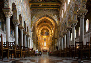 The Cathedral of Santa Maria Nuova at Monreale is described as the finest Norman building in Sicily