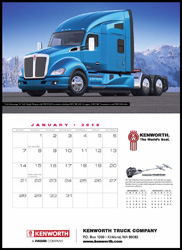 2018 Kenworth Trucks Appointment Calendar